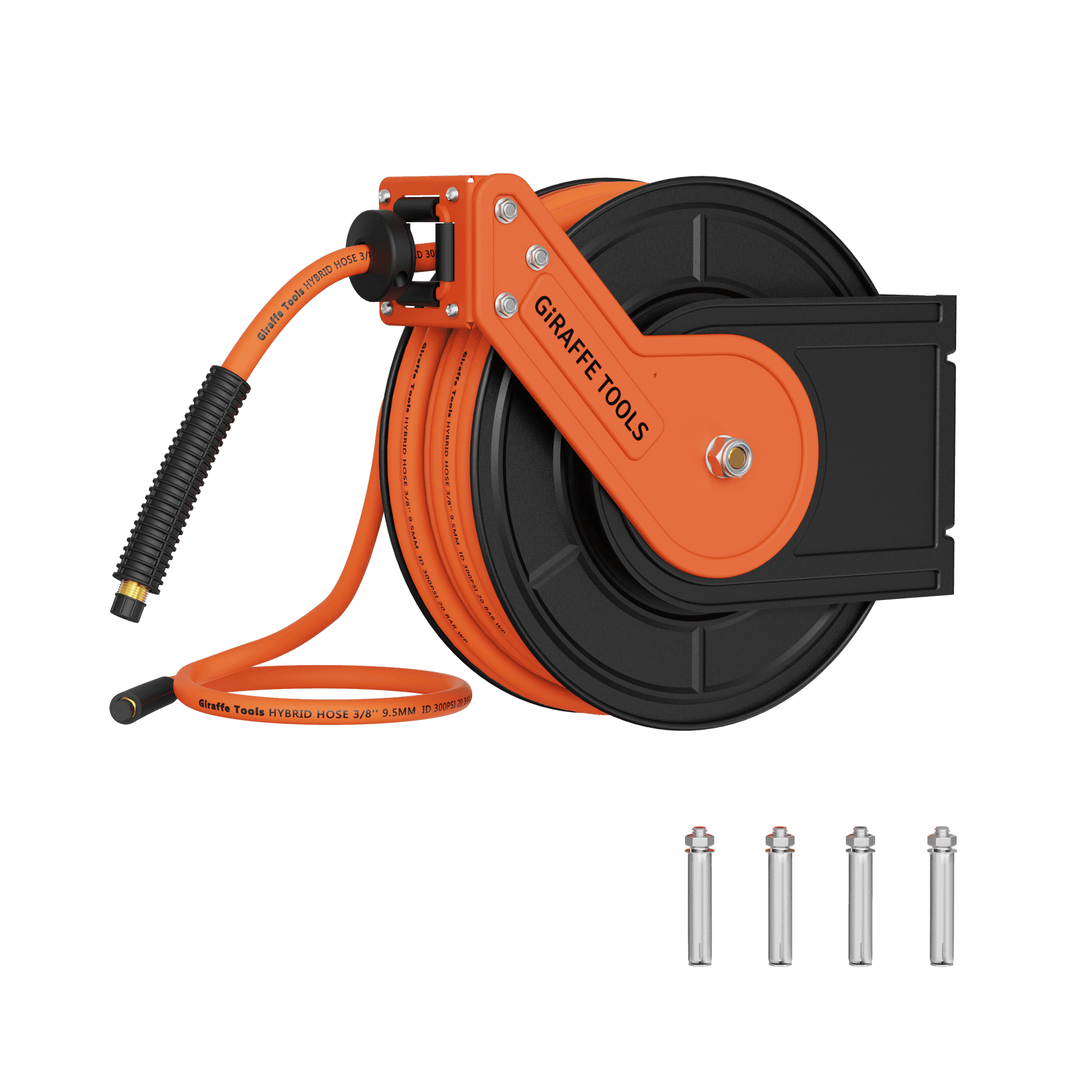 Retractable Air Hose Reel-Alloy Steel Reel-3/8in 25ft-50ft