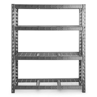 Gladiator 60" Heavy Duty Rack with Four 18" Deep Shelves
