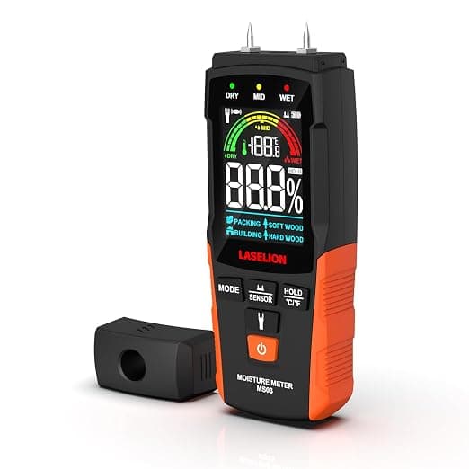 LASELION 2-in-1 Pin & Pinless Moisture Meter