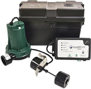 Zoeller Aquanot Spin 508 Self-Testing Battery Backup Sump System