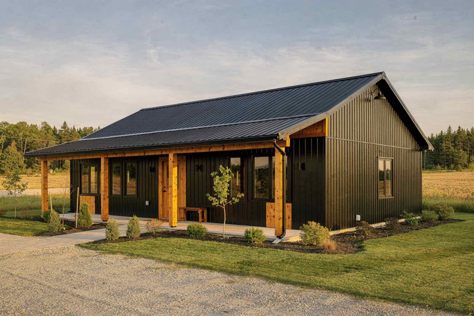 Cedar Compact barndominium, illustrative rendering
