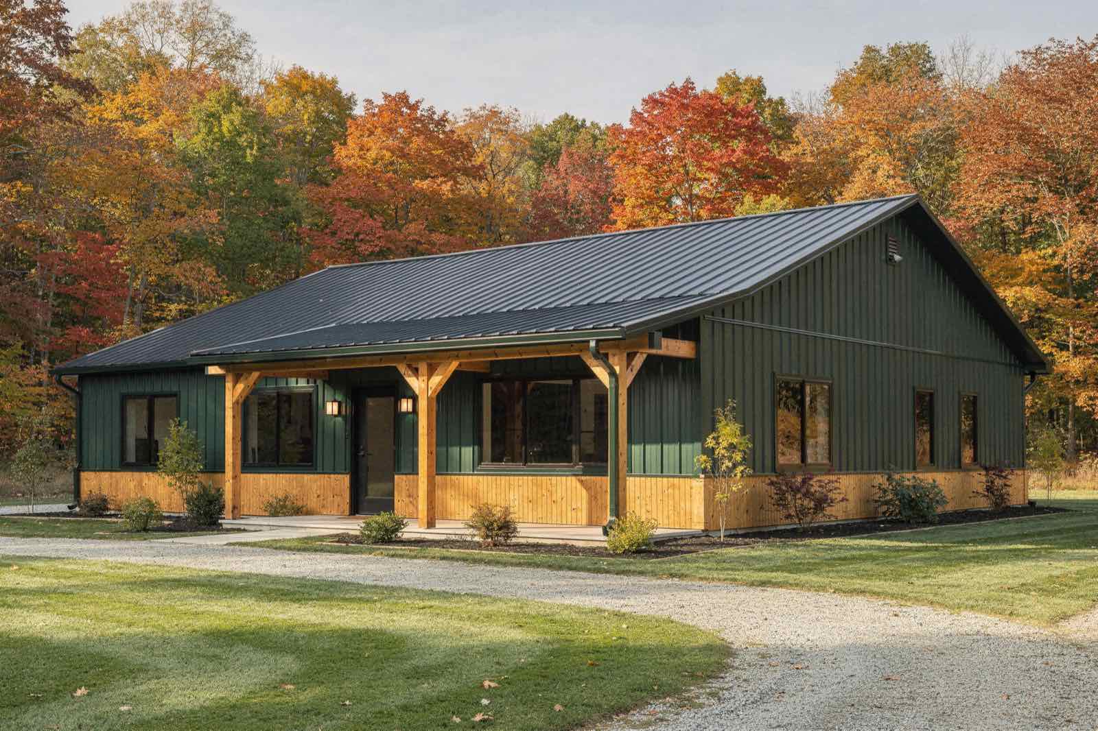Ridgeview Ranch barndominium, illustrative rendering