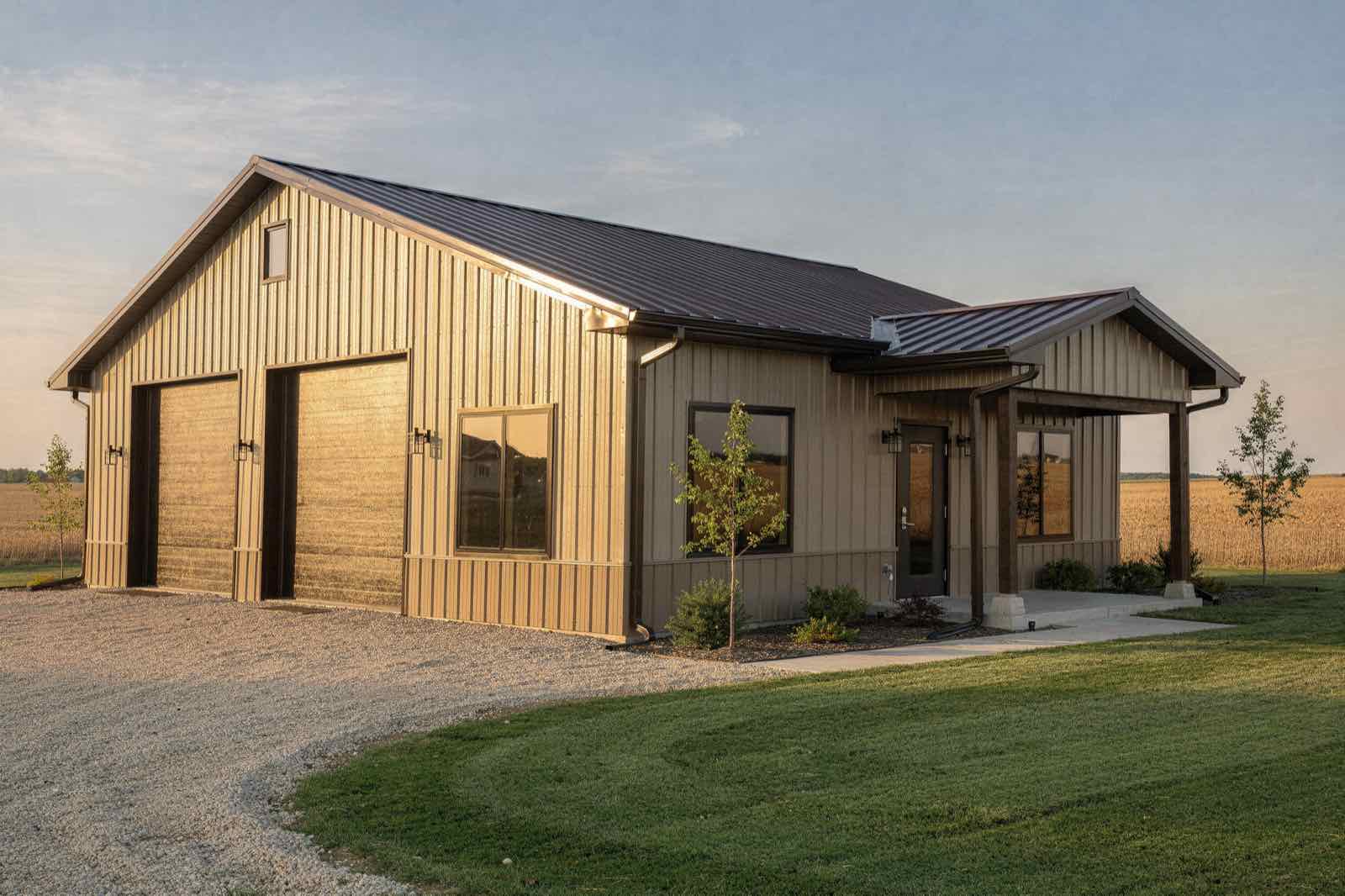 Tradesman 80 barndominium, illustrative rendering