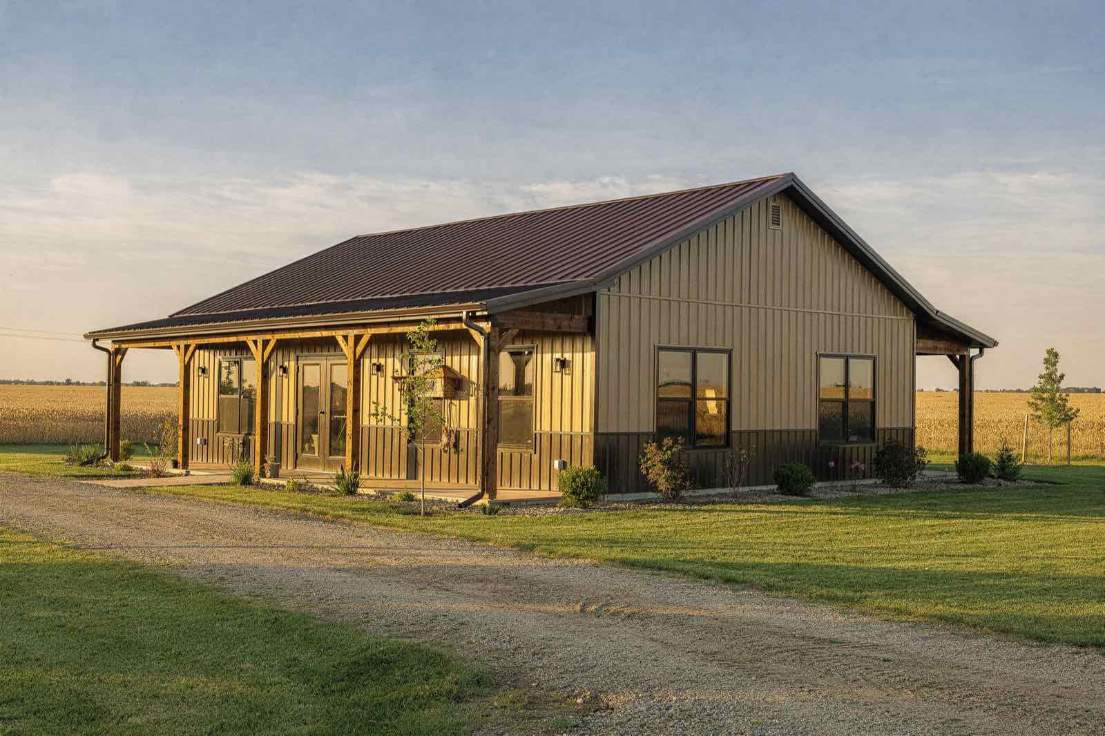 Hillside Two barndominium, illustrative rendering